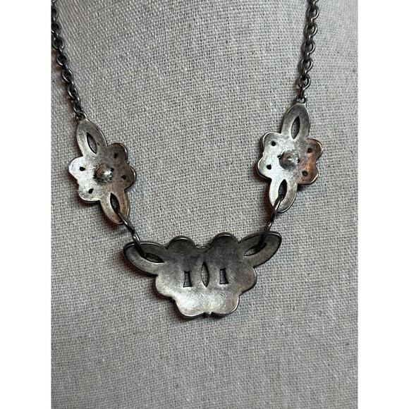 Touchstone Crystal by Swarovski Choker Necklace Jewelry Boho 8" Drop Rhinestones - Picture 7 of 7